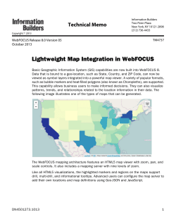 Lightweight Map Integration in WebFOCUS
