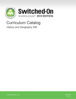 History/Geography 400