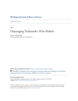 Disparaging Trademarks: Who Matters