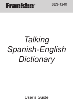 Talking Spanish-English Dictionary