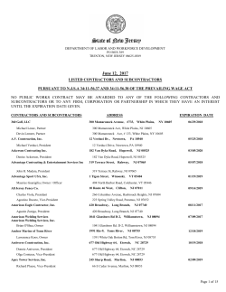 May 18, 2017 - New Jersey Department of Labor