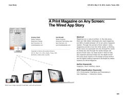 A Print Magazine on Any Screen: The Wired App Story