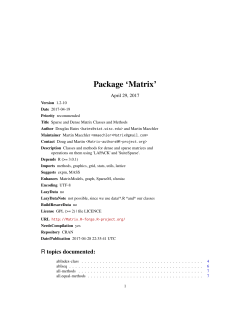 Package `Matrix`
