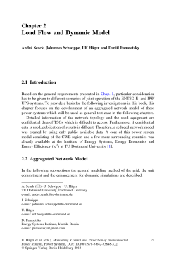 Load Flow and Dynamic Model