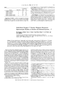 + + Solid-state Oxygen- 17 Nuclear Magnetic