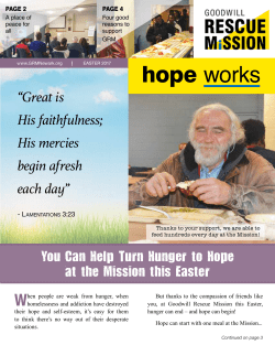 hope works - Goodwill Rescue Mission