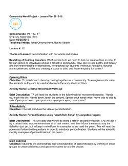 Lesson Plan - Community