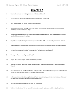 Pageant Chapter Quizzes