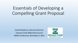 Essentials of Developing a Compelling Grant Proposal