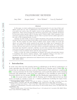 Palindromic Richness