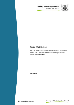 Review of submission