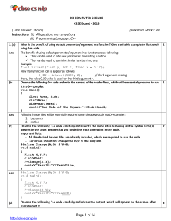 Computer Sc. solved paper
