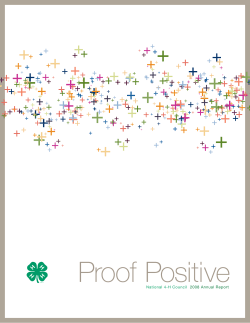 National 4-H Council Annual Report 2008