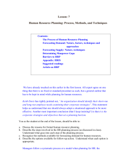 Forecasting demand