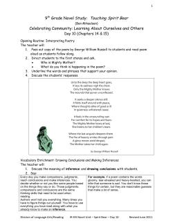 Touching Spirit Bear Celebrating