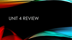 Unit 4 Review