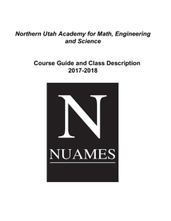 2017-2018 Course Description