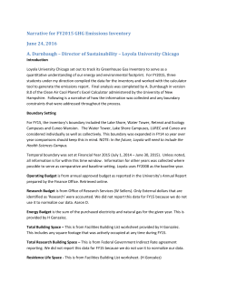 Narrative for 2015 GHG Inventory