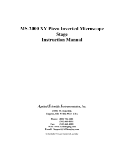 MS-2000 XYZ Microscope Stage for the Olympus IX71 Microscope