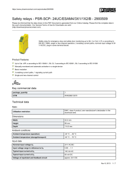 Safety relays - PSR-SCP- 24UC/ESAM4/3X1/1X2/B