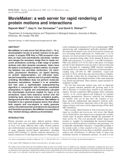 MovieMaker: a web server for rapid rendering of protein motions and