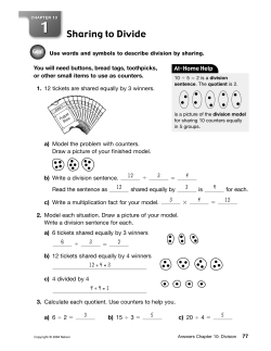 Chapter 10: Division