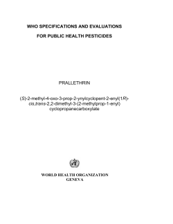 Prallethrin - World Health Organization