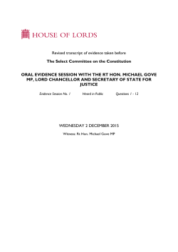 oral evidence - Parliament UK