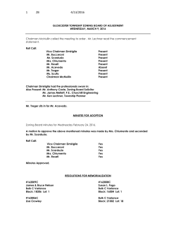 gloucester township zoning board of adjustment