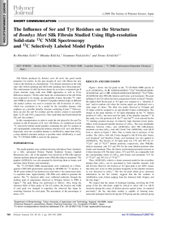 The Influence of Ser and Tyr Residues on the Structure of