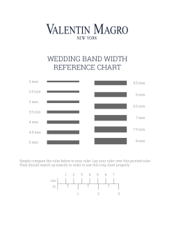 Ring Width Reference Chart