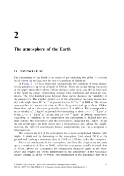 The atmosphere of the Earth