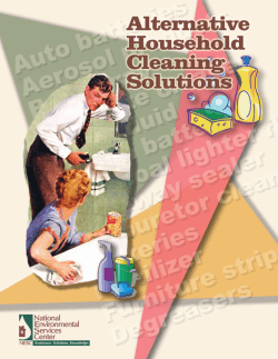 Alternative Household Cleaning Solutions