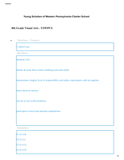 8th Grade Visual Art