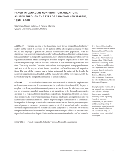 fraud in canadian nonprofit organizations as seen through the eyes