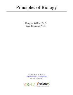 Principles of Biology