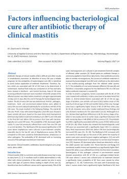 Factors influencing bacteriological cure after antibiotic therapy of
