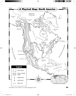 A Physical Map: North America