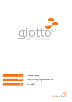 Giotto Report