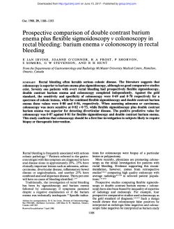 Prospective comparison of double contrast barium enema plus
