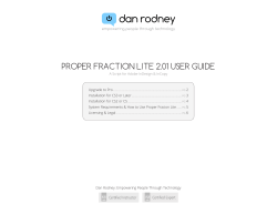 Proper Fraction Lite User Guide