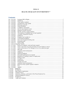 Municipal Code - City of Aspen