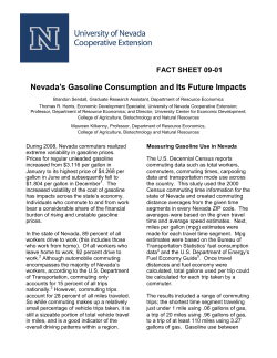 Nevada`s Gasoline Consumption and Its Future Impacts