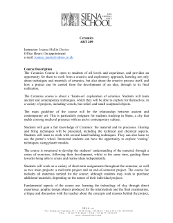 Joanna Mallin-Davies Office Hours