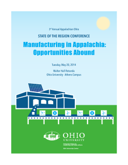 Manufacturing in Appalachia: Opportunities Abound