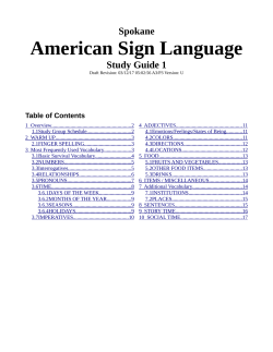 Latest ASL Study Guide PDF - Spokane ASL American Sign