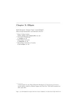 Chapter X: Ellipsis - King`s College London