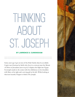 Thinking About St. Joseph - Notre Dame Center for Liturgy