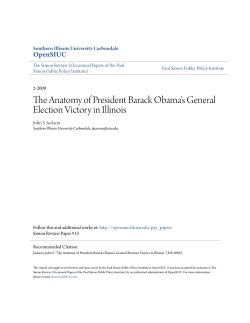 The Anatomy of President Barack Obama`s General Election Victory