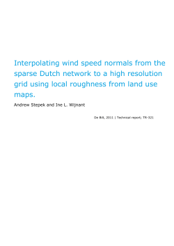 Interpolating wind speed normals from the sparse Dutch
